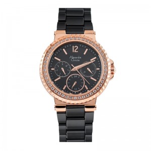 Alexandre Christie AC 2337 Rosegold Black Diamond BFBRGBADR